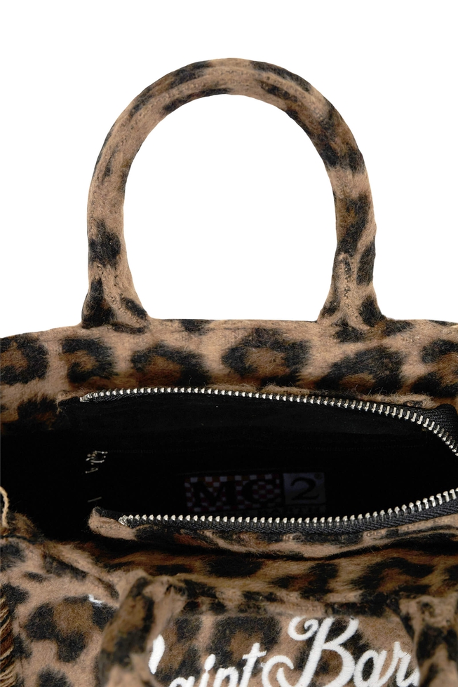 Сумка кросс-боди с анималистичным принтом  5