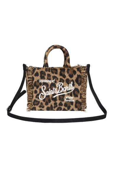 Сумка кросс-боди с анималистичным принтом  MC2 Saint Barth VANITYMINIFELT купить в интернет-магазине Bestelle фото 3