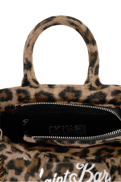 Сумка кросс-боди с анималистичным принтом  MC2 Saint Barth VANITYMINIFELT купить в интернет-магазине Bestelle фото 5