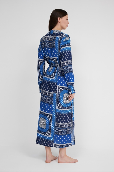 Женский синий длинный халат DKNY YI30015 купить в интернет-магазине Bestelle фото 2