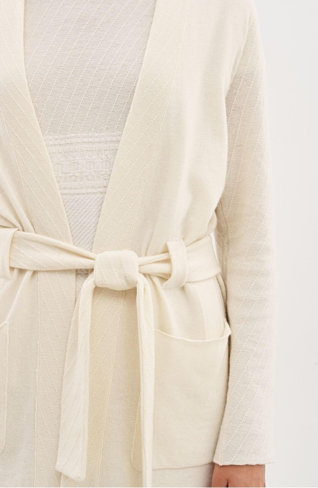 Женский кремовый кардиган  8