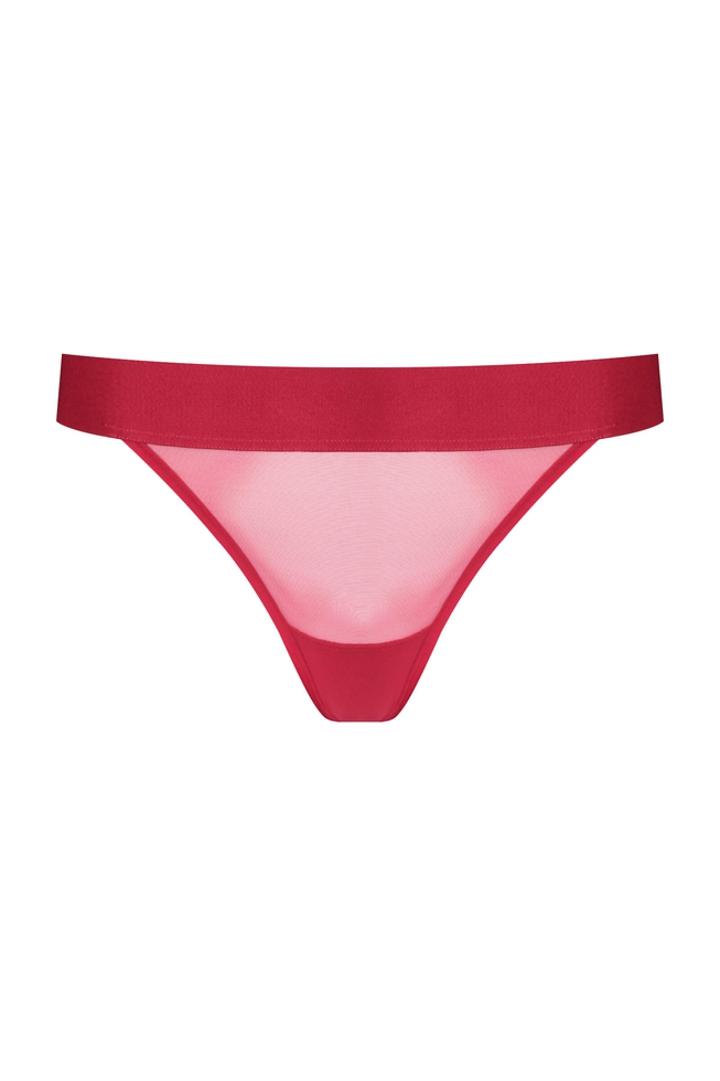 Женские красные трусы-слипы 5