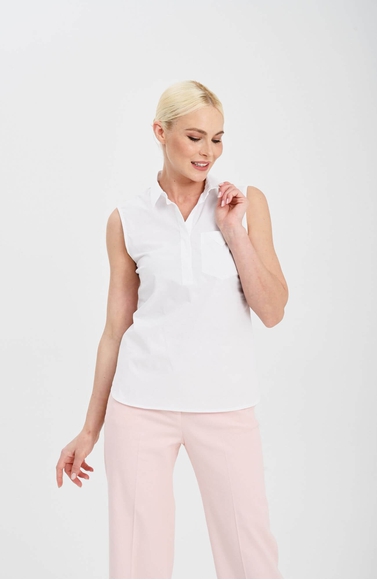 Женская белая блузка Peserico M08749J0.A8928 купить в интернет-магазине Bestelle фото 3