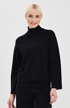 Женский синий шерстяной джемпер