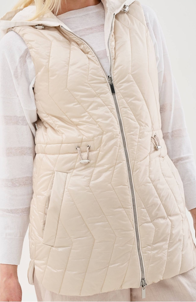 Женский бежевый жилет 5