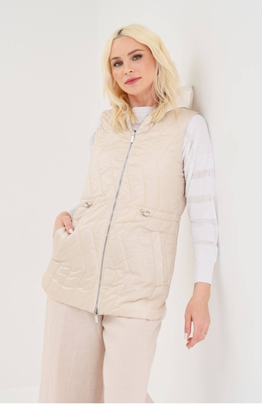 Женский бежевый жилет Peserico M03333.A2218 купить в интернет-магазине Bestelle фото 1