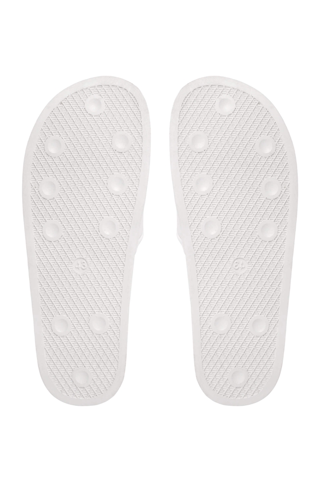 Мужские белые шлепанцы 4