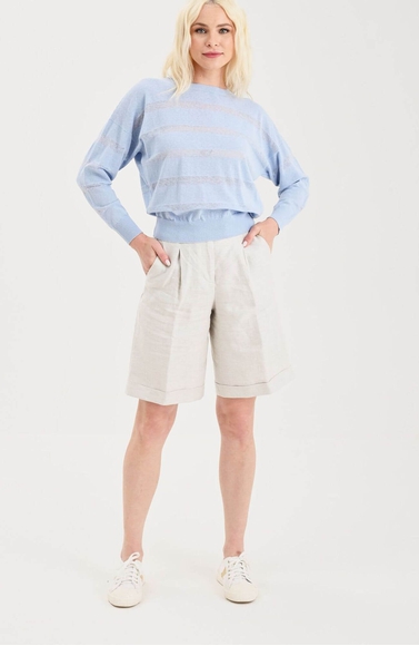 Женский голубой джемпер Peserico M99417F14.09181 купить в интернет-магазине Bestelle фото 3