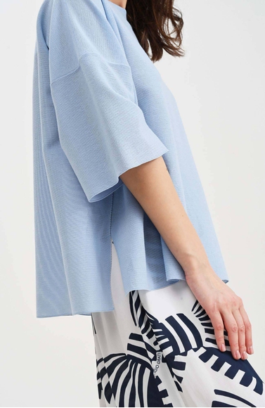 Женский голубой джемпер Giorgio Grati 048CS28 0046 купить в интернет-магазине Bestelle фото 4