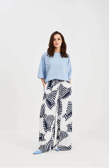 Женский голубой джемпер Giorgio Grati 048CS28 0046 купить в интернет-магазине Bestelle фото 3