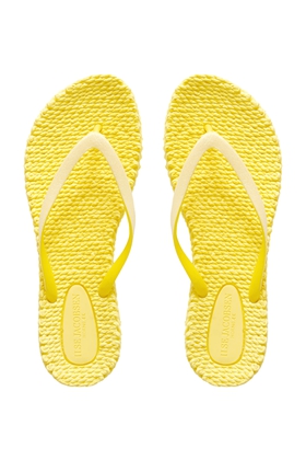 Женские желтые сланцы