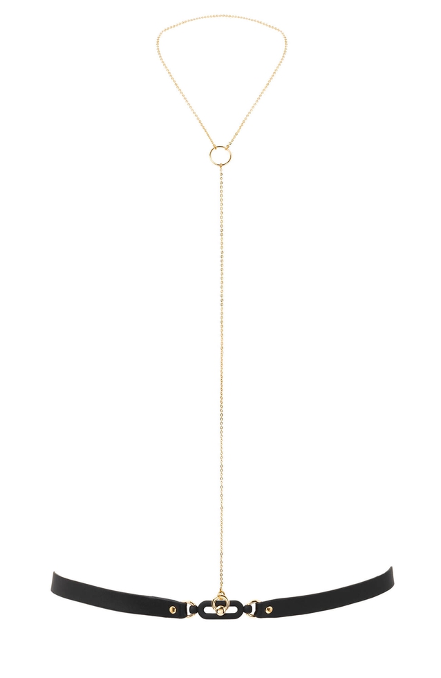 Женская чёрная портупея 1