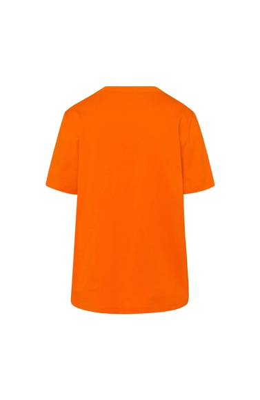 Женская оранжевая футболка из хлопка Hanro 078662 купить в интернет-магазине Bestelle фото 6