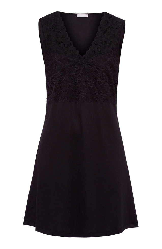 Чёрная короткая ночная сорочка 5