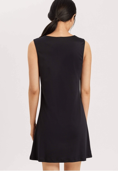 Чёрная короткая ночная сорочка Hanro 077929 купить в интернет-магазине Bestelle фото 2