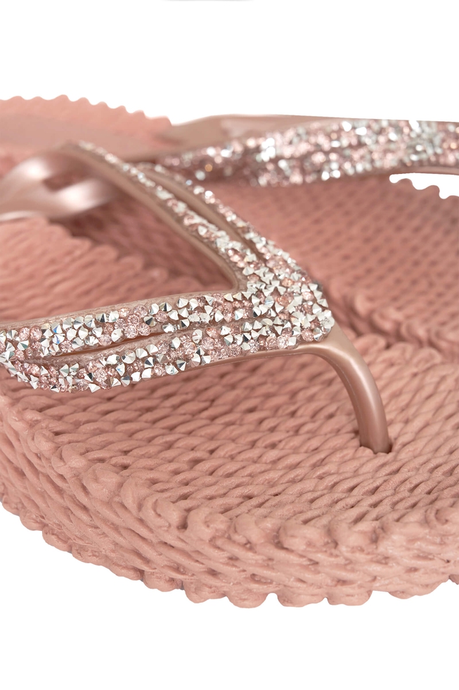 Женские сланцы с блестками  7