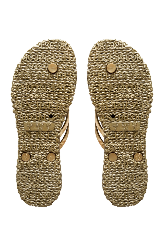 Женские золотистые сланцы 4