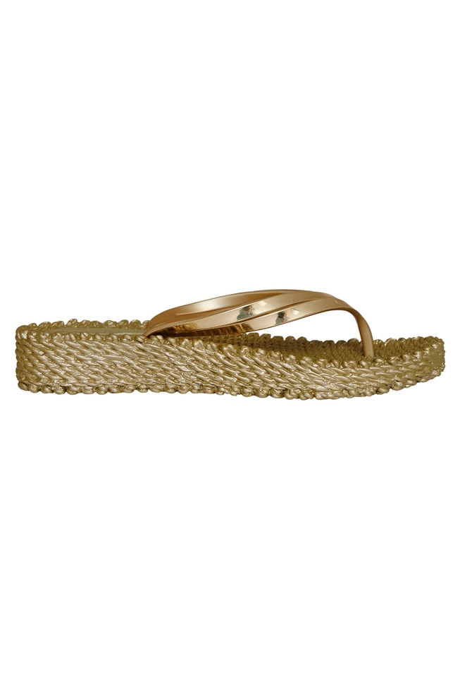 Женские золотистые сланцы 2