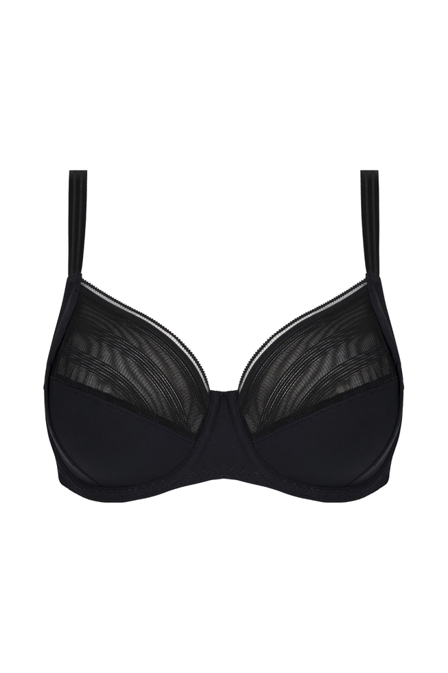  Черный бюстгальтер с мягкими чашками  1