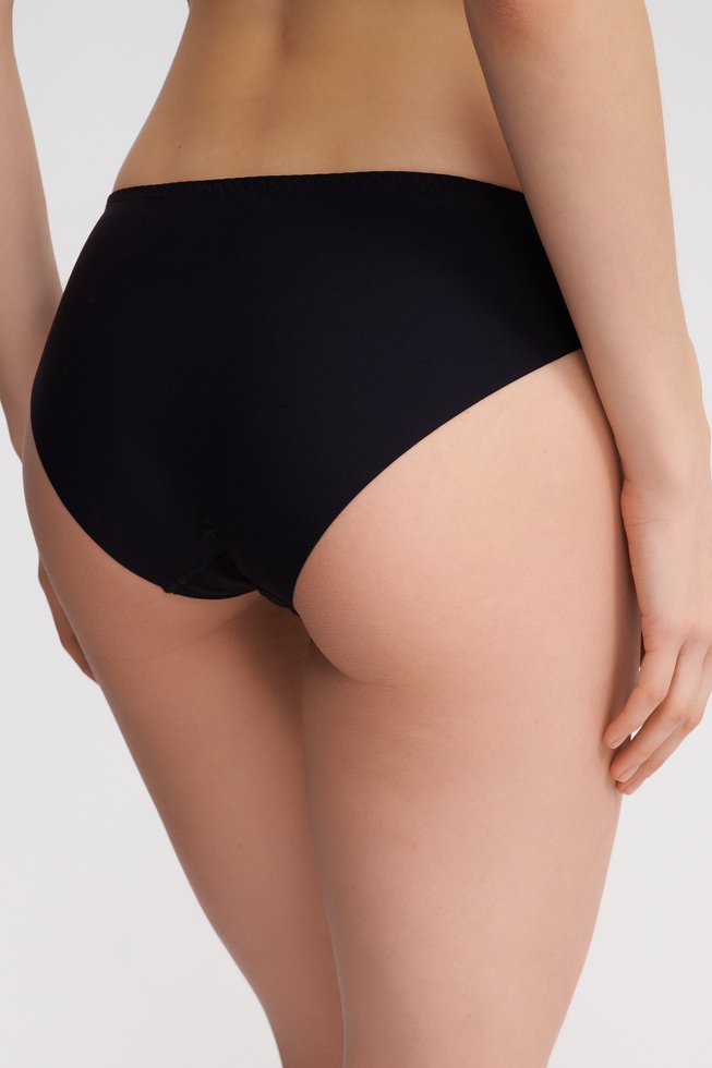  Женские черные трусы-слипы  2