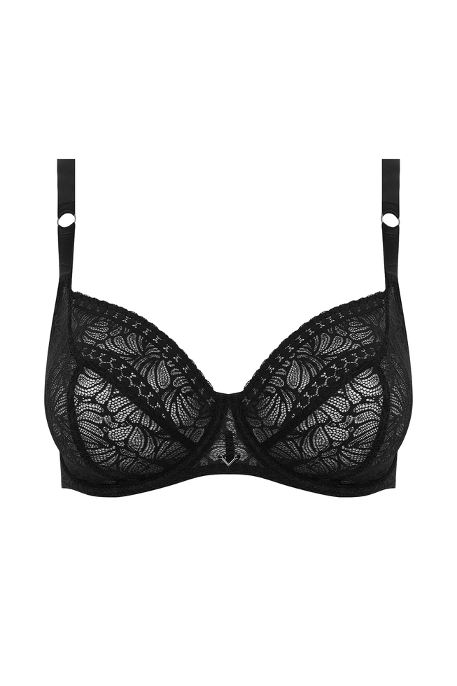  Черный бюстгальтер с мягкими чашками  1