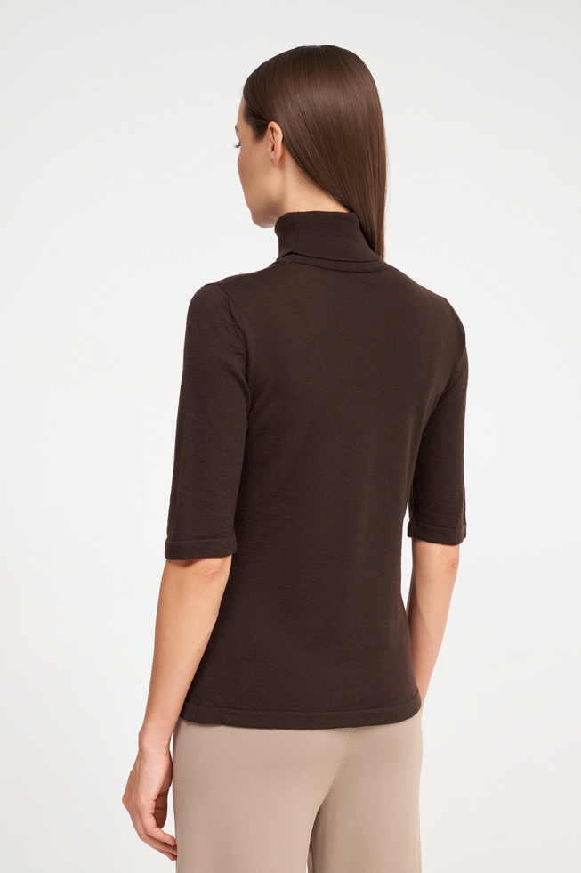 Женская коричневая водолазка  2