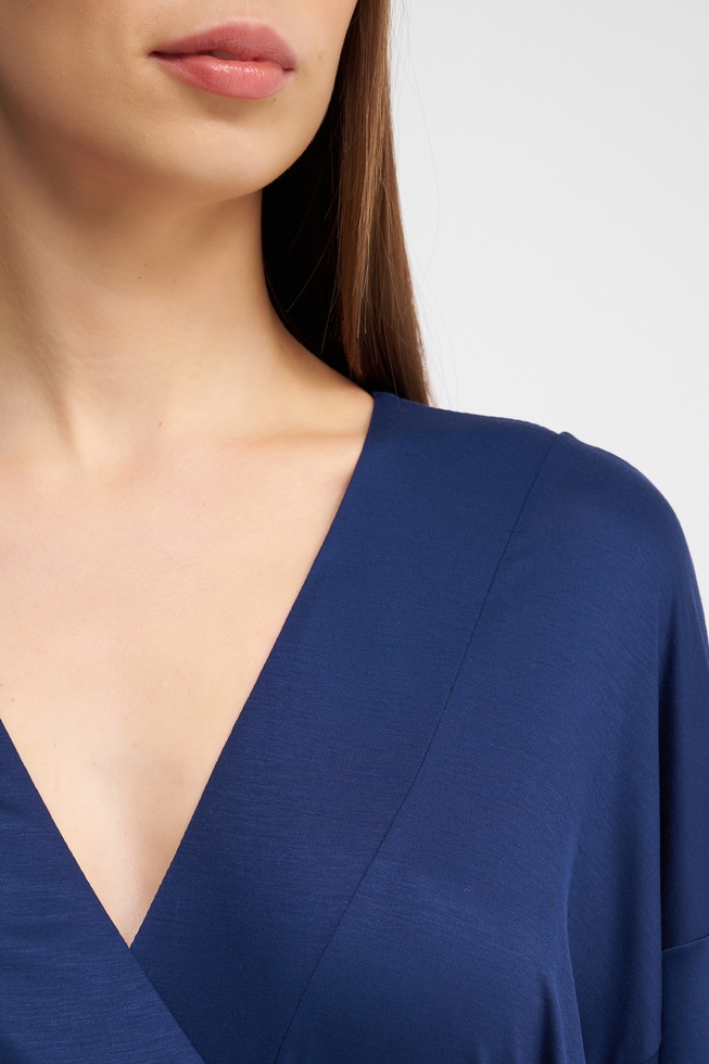 Женский синий пеньюар 4