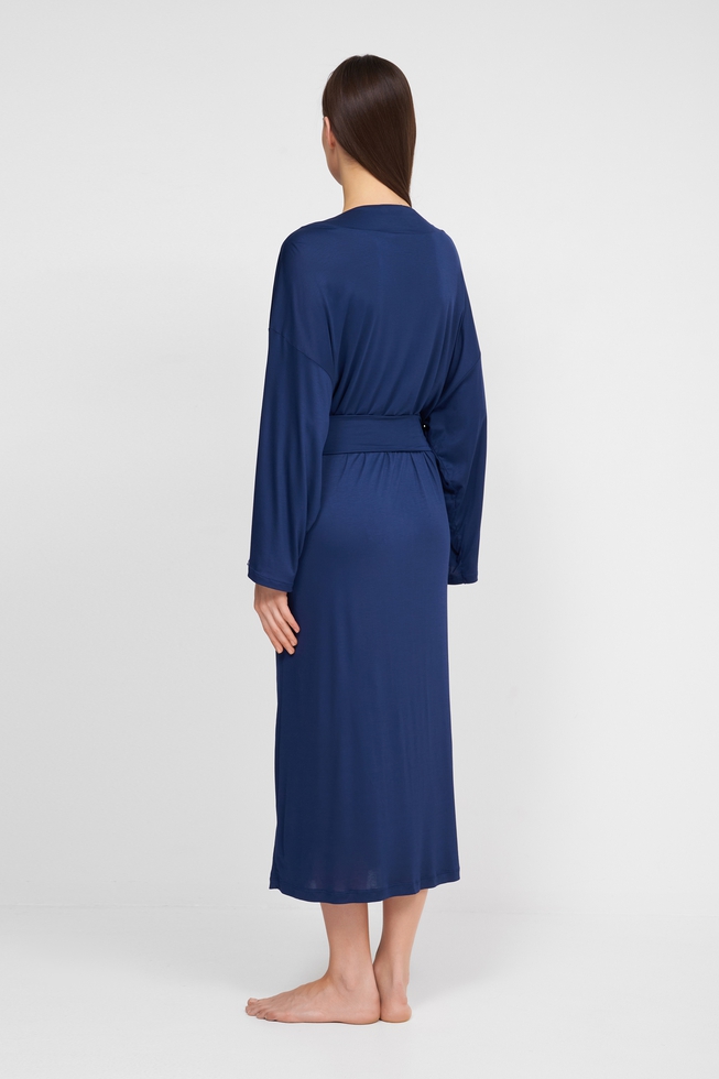 Женский синий пеньюар 2