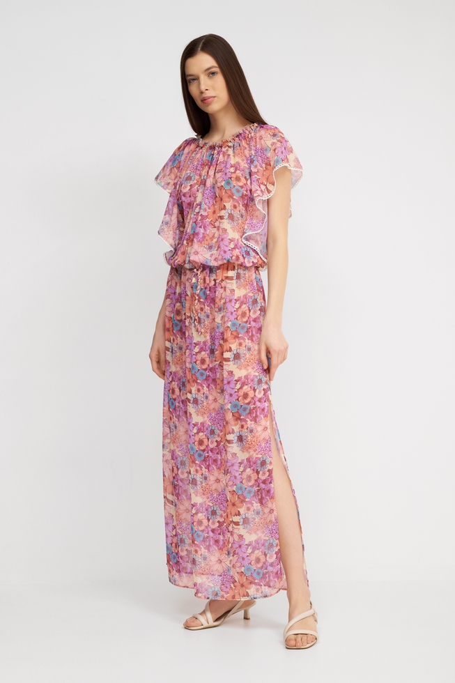 Длинное пляжное платье  2