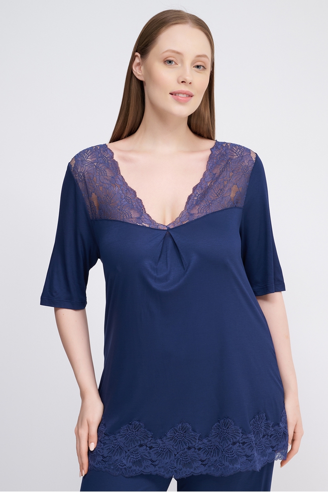  Женская пижама с брюками  3