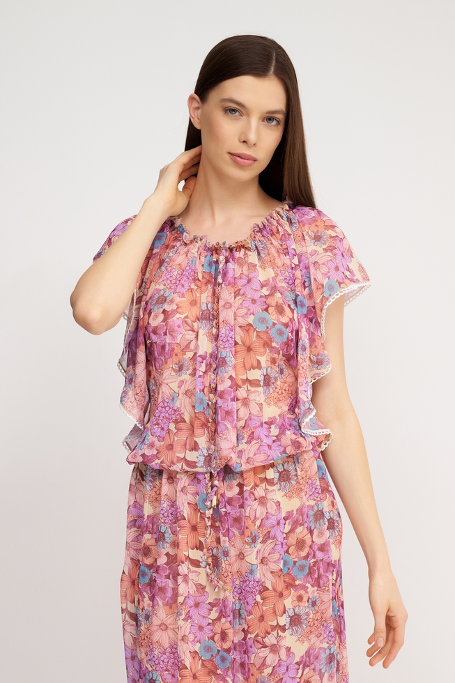 Длинное пляжное платье  4