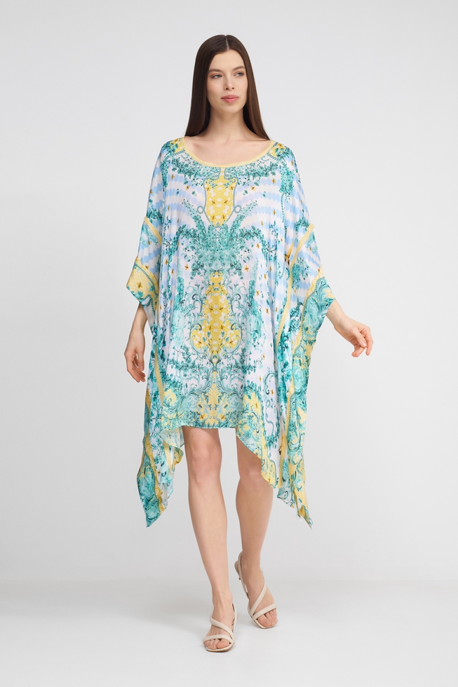 Женская зелёная туника  1