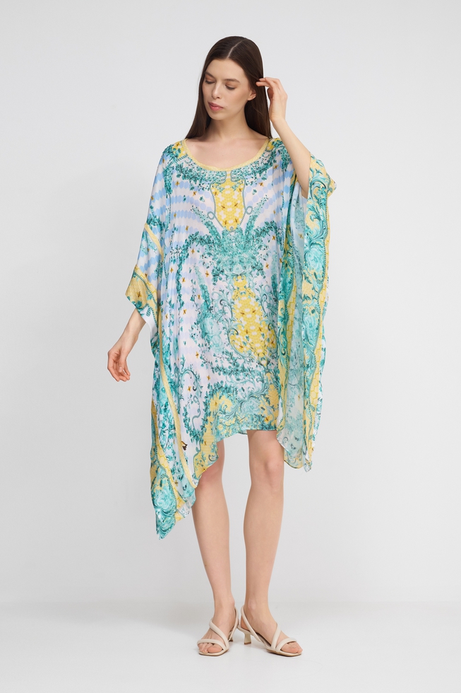 Женская зелёная туника  2