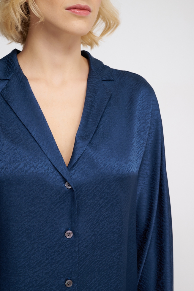  Женская шелковая пижама с брюками  6