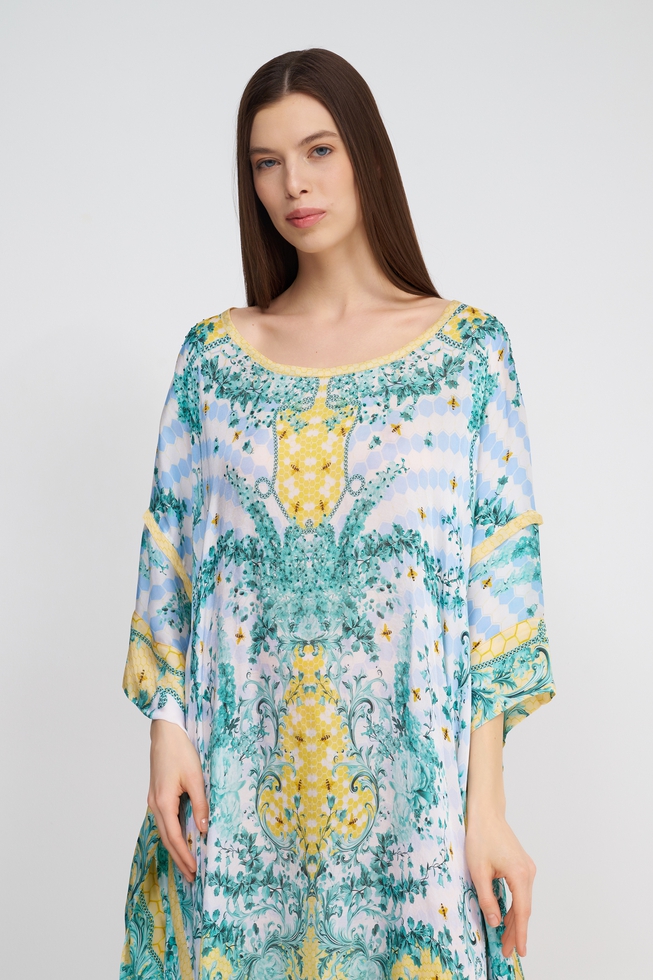 Женская зелёная туника  4
