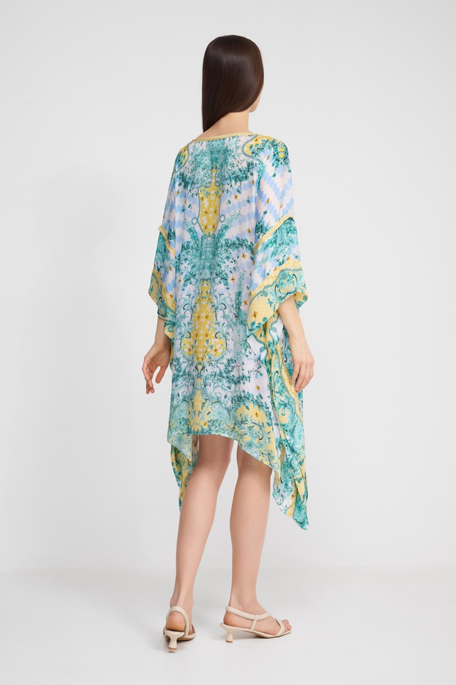 Женская зелёная туника  3