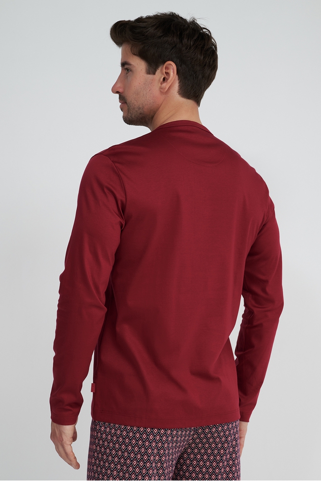  Мужская хлопковая пижама с брюками  3