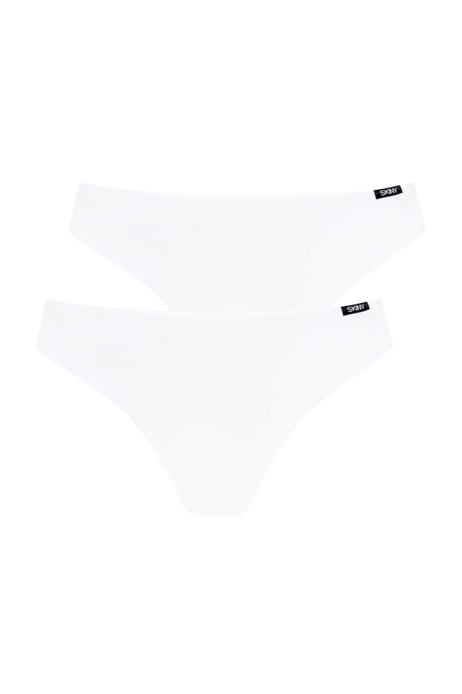 Набор женских белых трусов-стрингов 2 шт 1