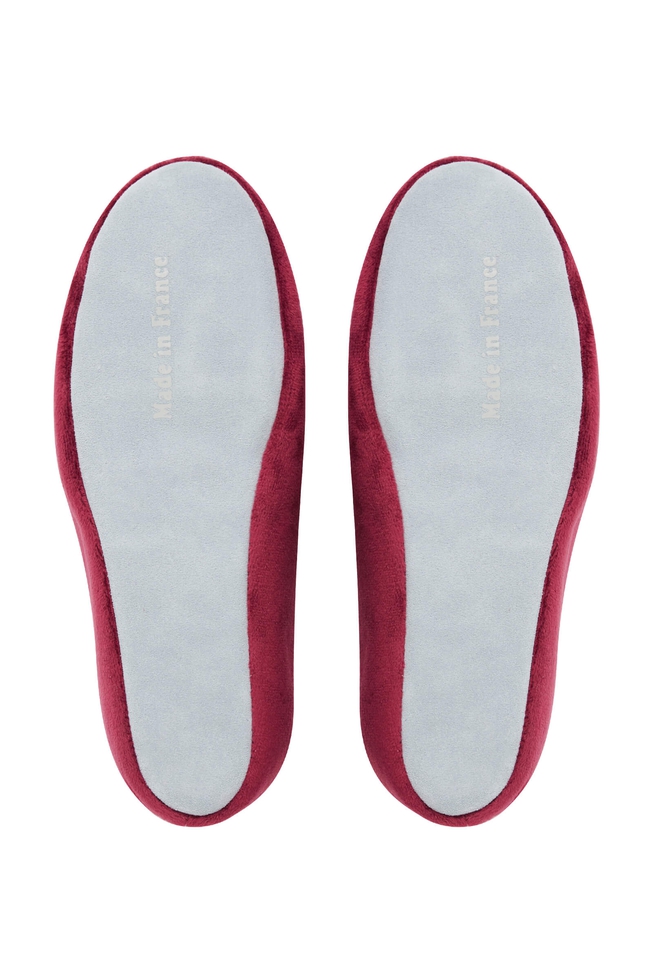 Женские бордовые тапочки 5