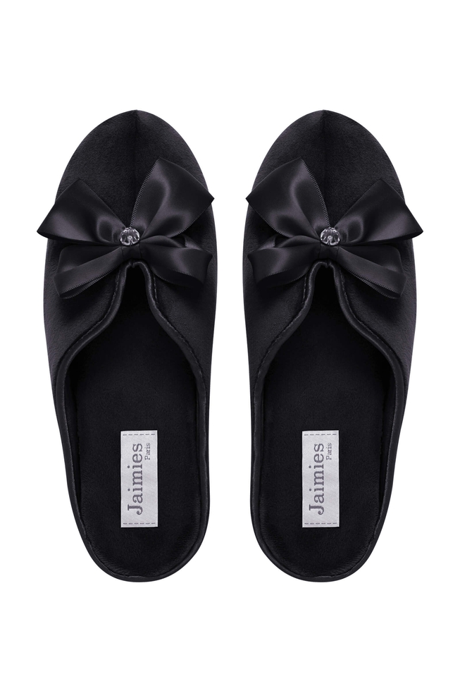 Женские чёрные тапочки 3