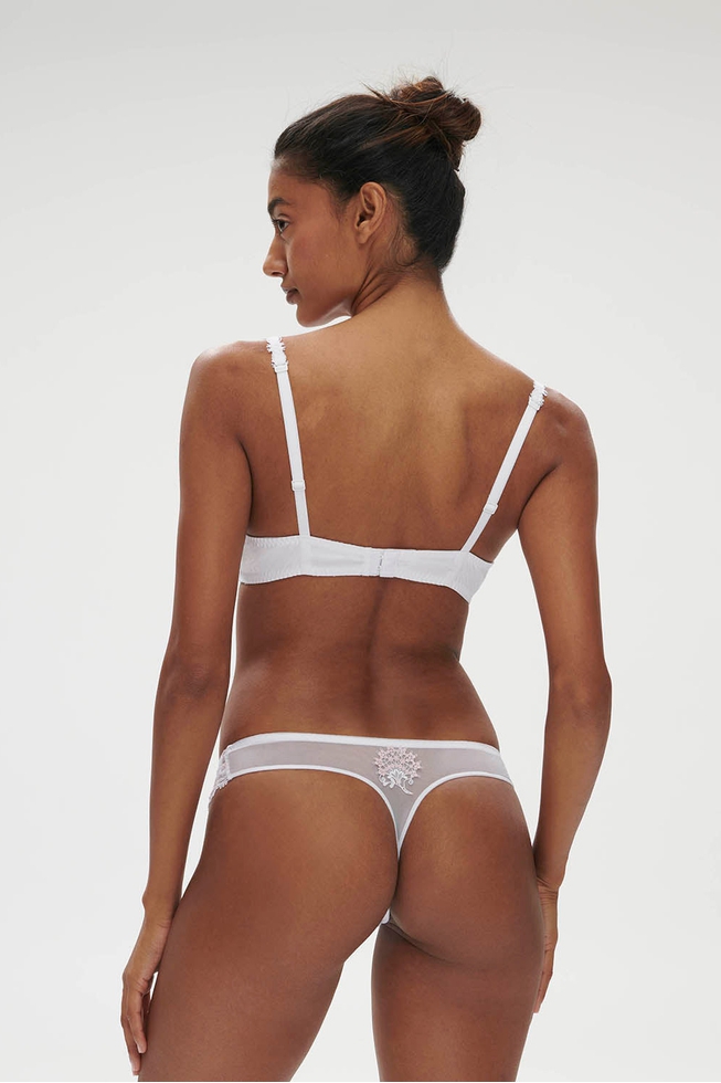 Белый бюстгальтер с мягкими чашками 4