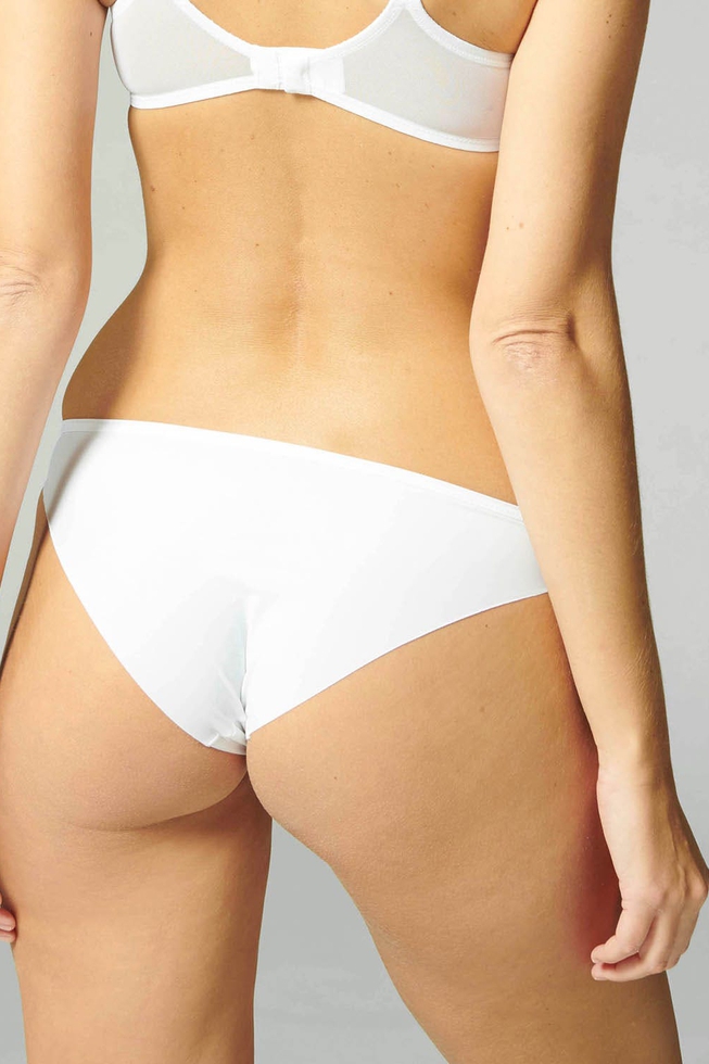 Женские белые трусы-слипы 2