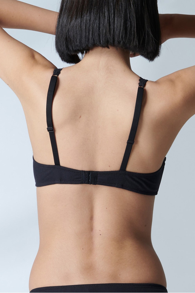  Черный бюстгальтер с мягкими чашками  6