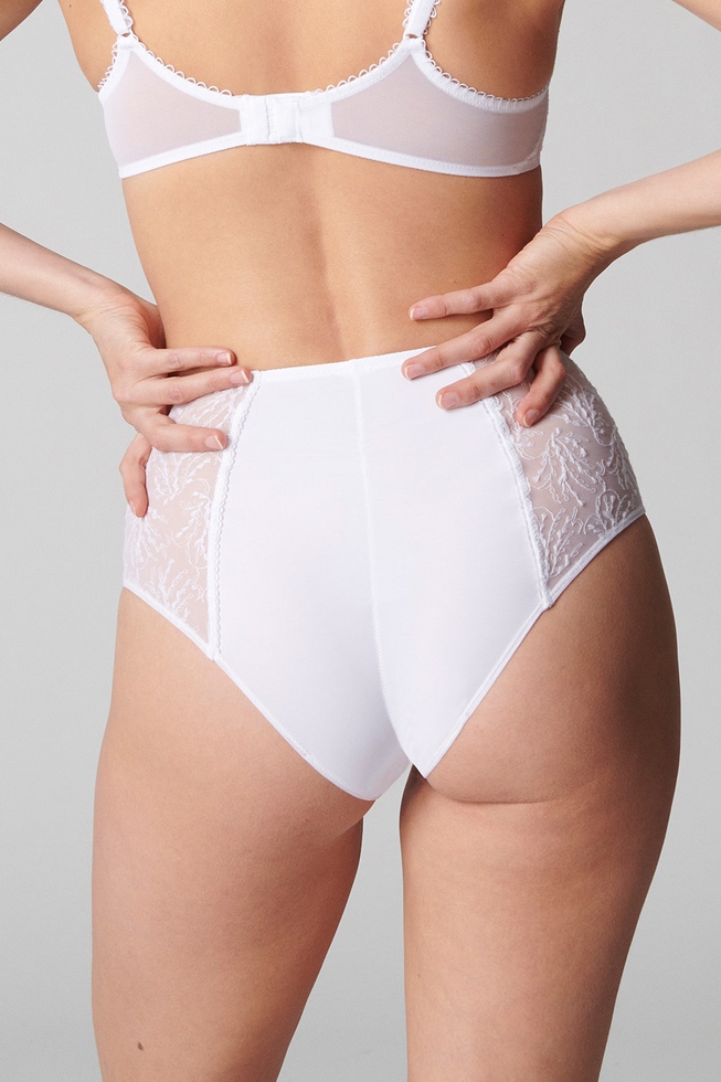 Женские высокие белые трусы-слипы 2