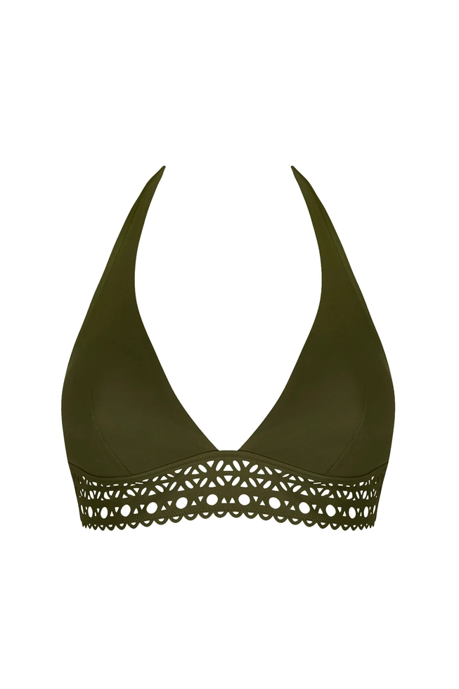 Купальный лиф-халтер с мягкими чашками 1