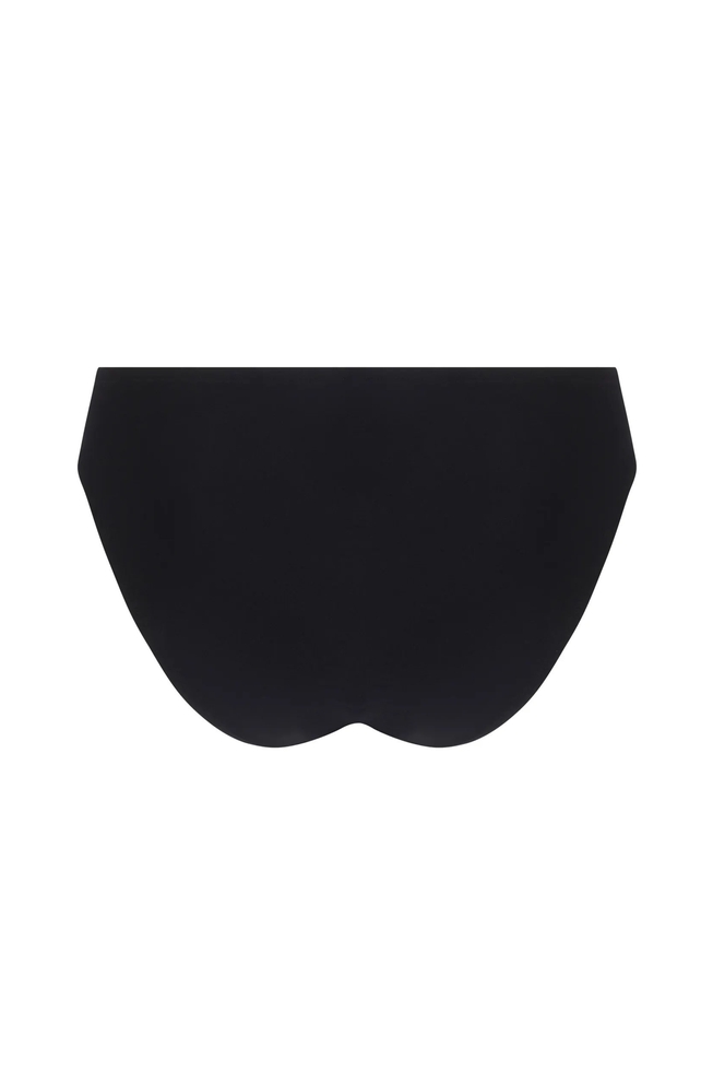 Женские черные плавки-слипы 2