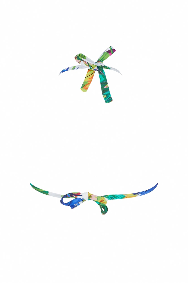 Купальный лиф-халтер с мягкими чашками 2