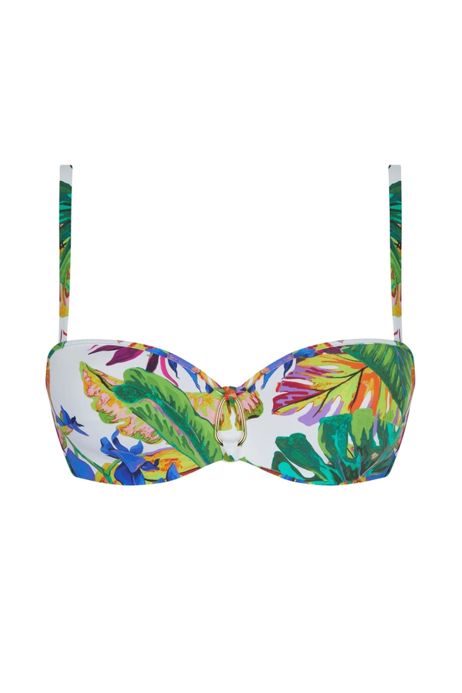 Купальный лиф-балконет с мягкими чашками 1