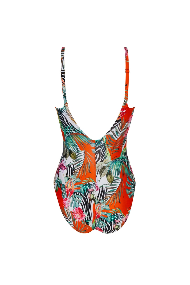  Слитный купальник с мягкими чашками  2