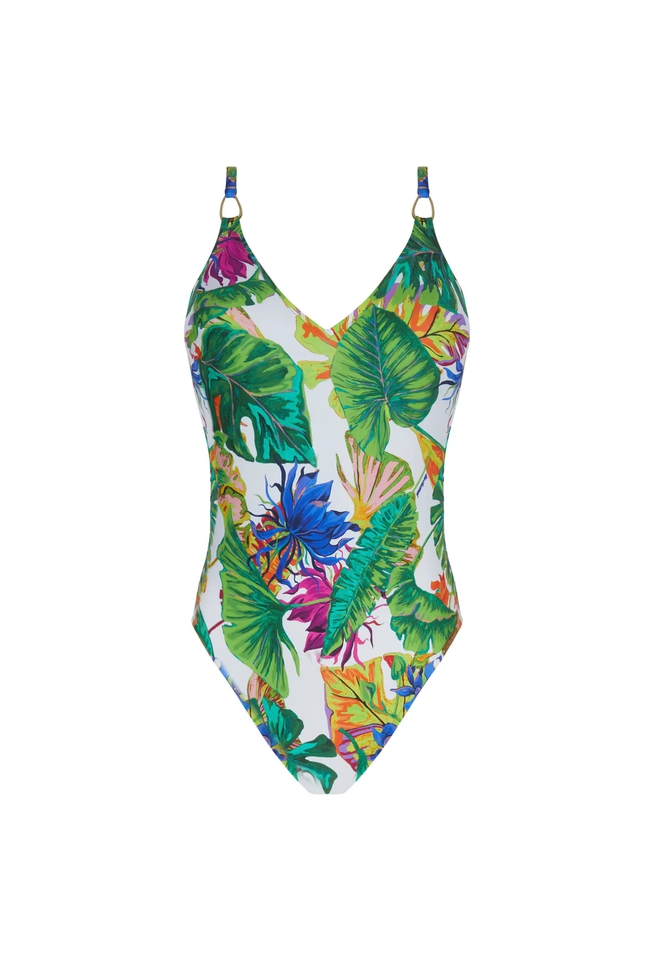  Слитный купальник с мягкими чашками  1